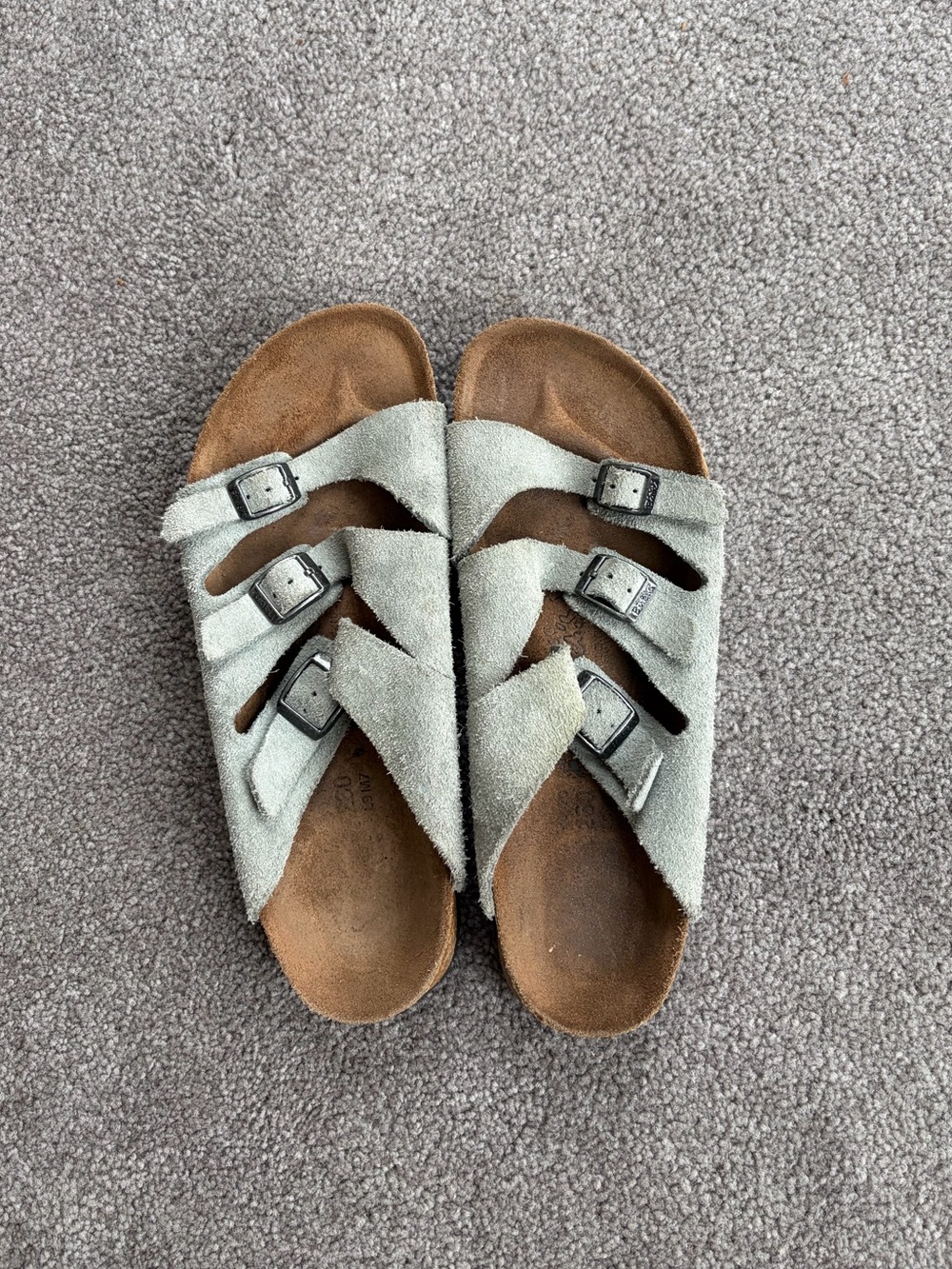 Grey Suede Birks - Sz 39 / 8-8.5 - EUC